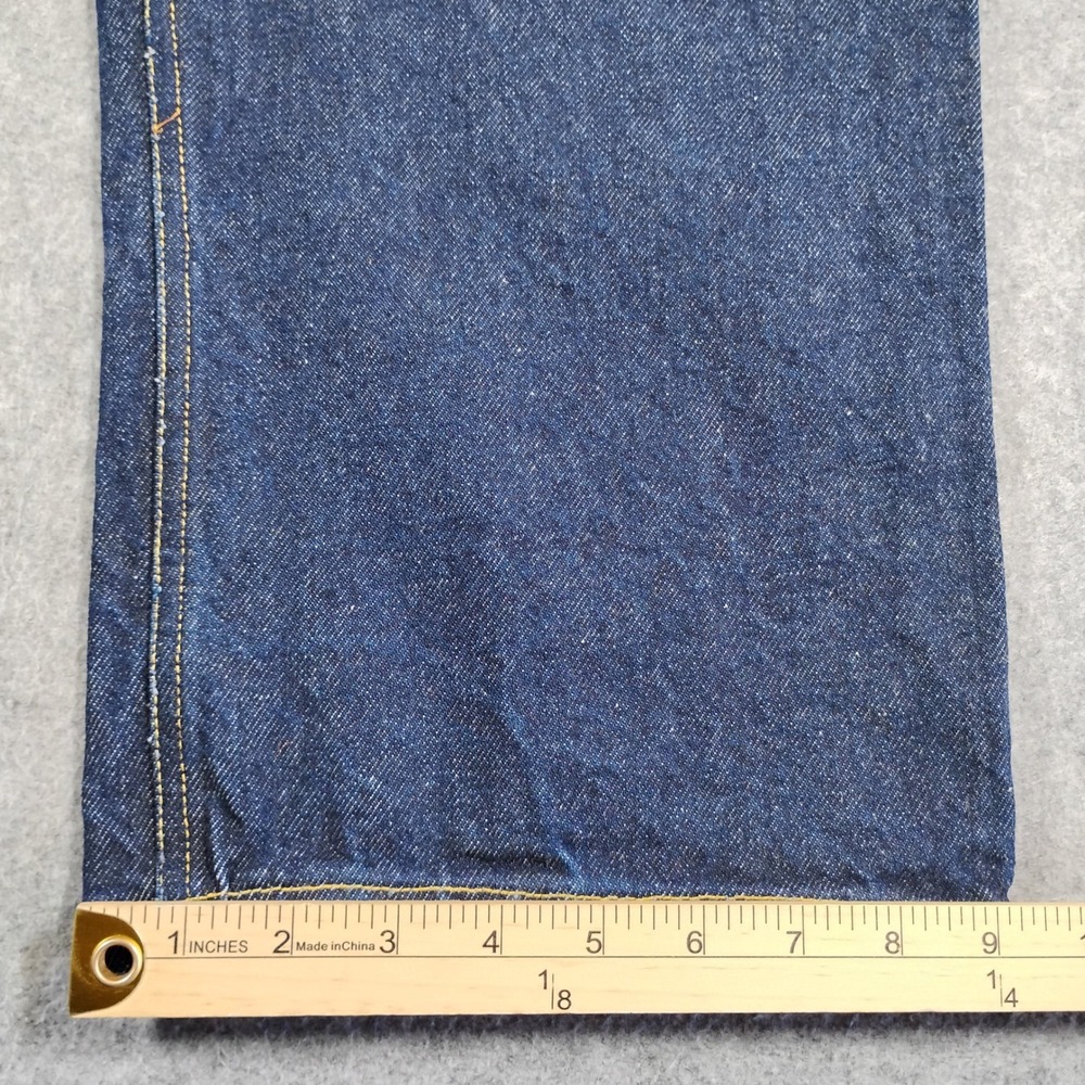 Dacker One Man Sweatshop Men Dark Indigo Denim Jeans Horse Embroidery 26x27 - Picture 5 of 9